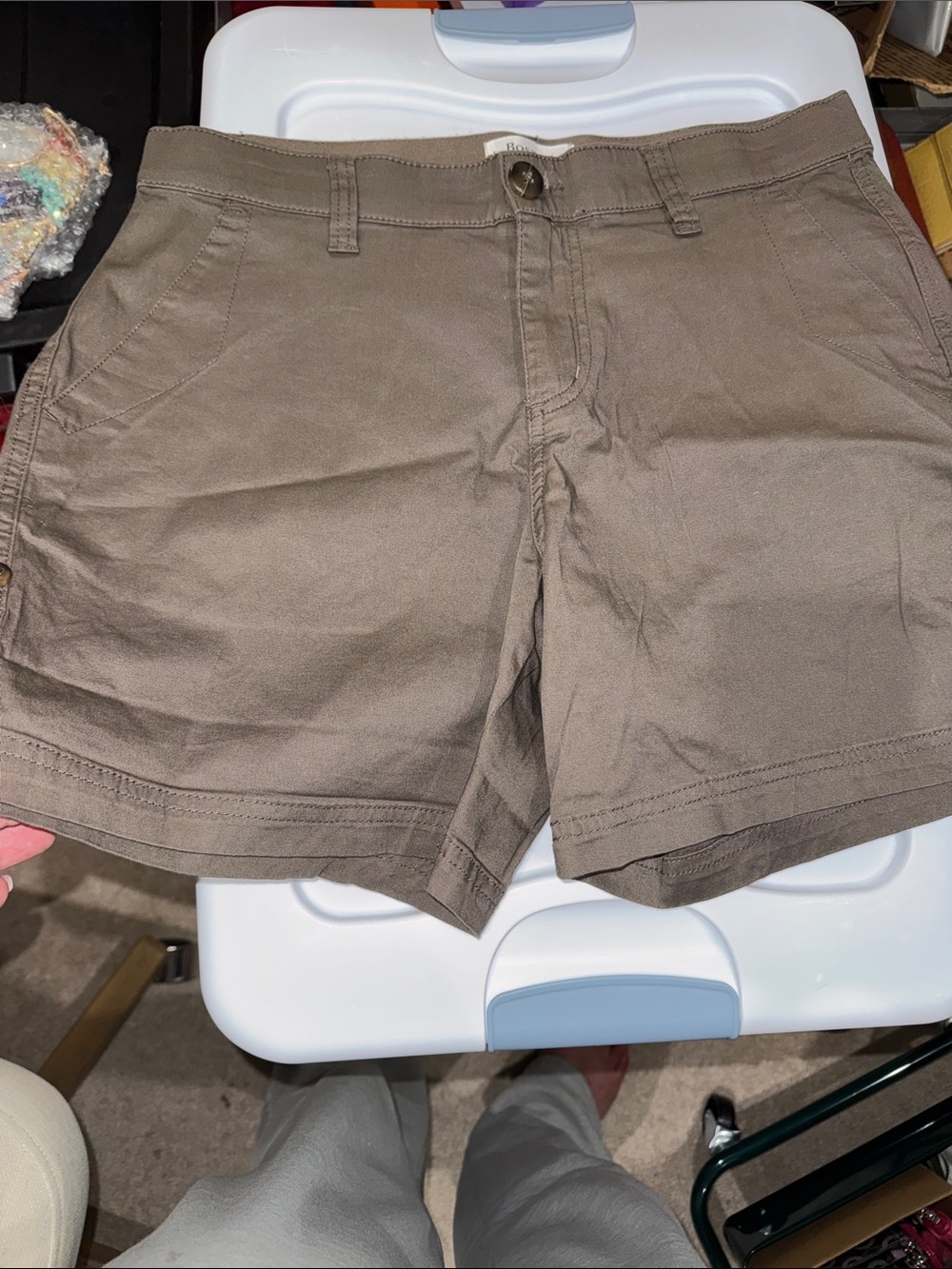 Boston Traders Taupe Utility Bermuda Shorts